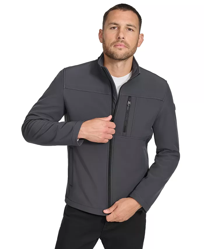 картинка Ветровка Calvin Klein Infinite Stretch Soft Shell, темно-серый от магазина Одежда+