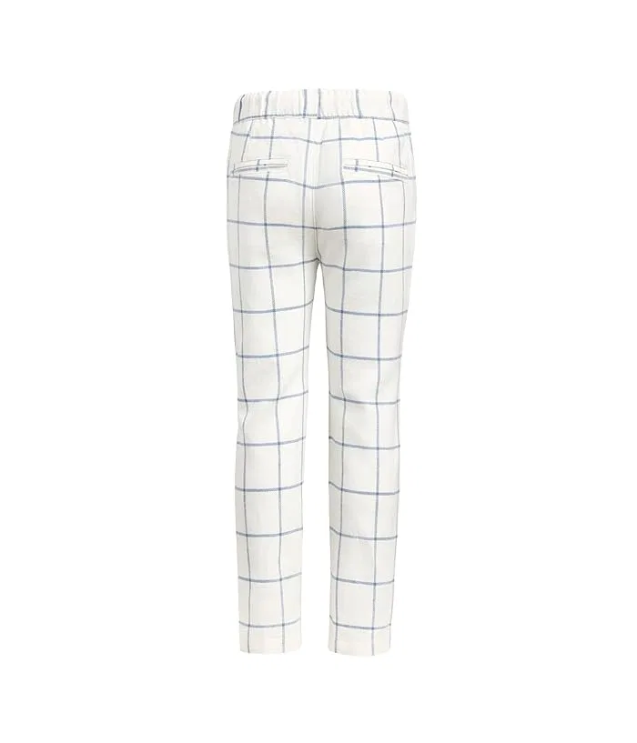 картинка Штаны с утяжкой Appaman Kids, White Windowpane от магазина Одежда+