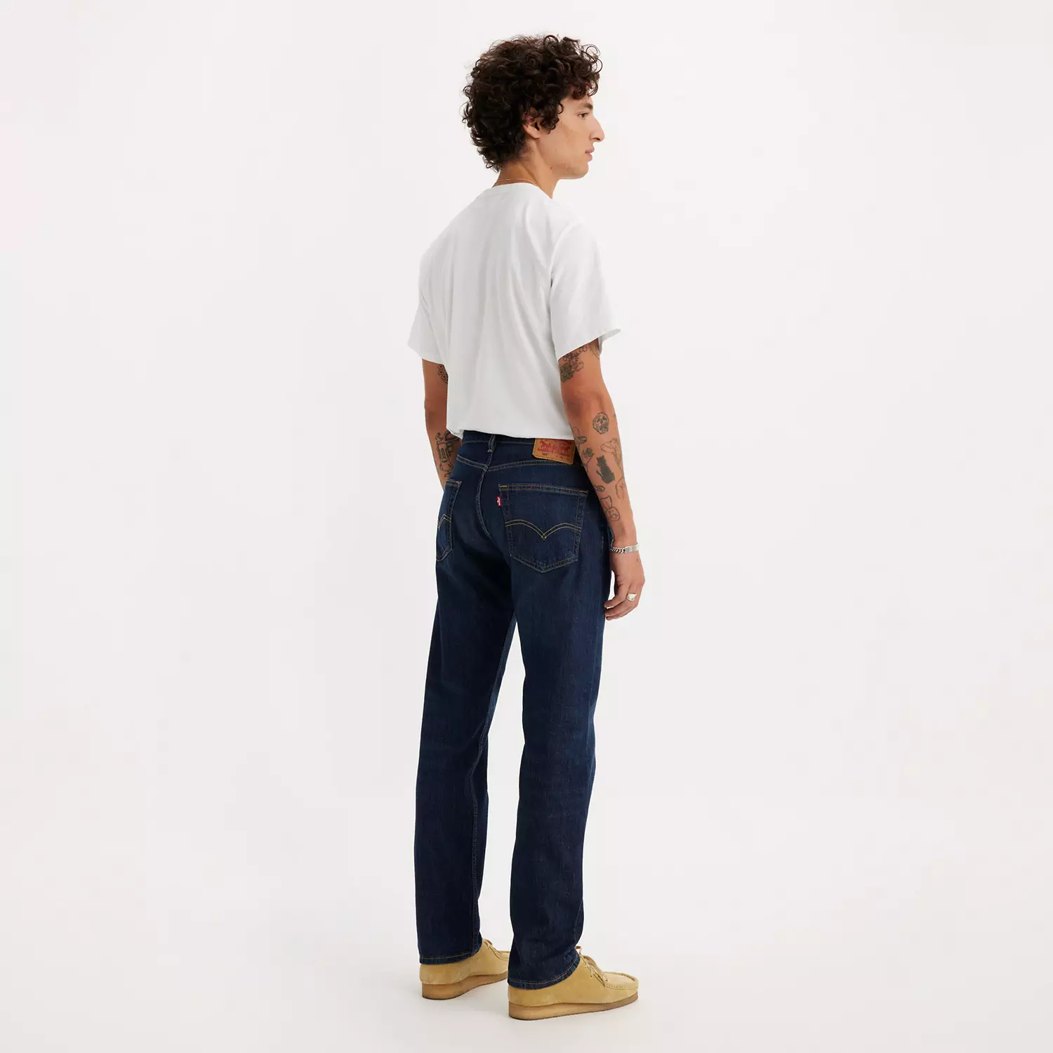 картинка Мужские джинсы Levi's 505 Regular Fit, насыщенный темно-синий от магазина Одежда+