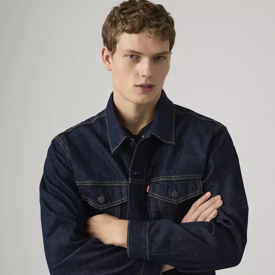 картинка Джинсовая куртка Levi's Trucker, темно-синий от магазина Одежда+