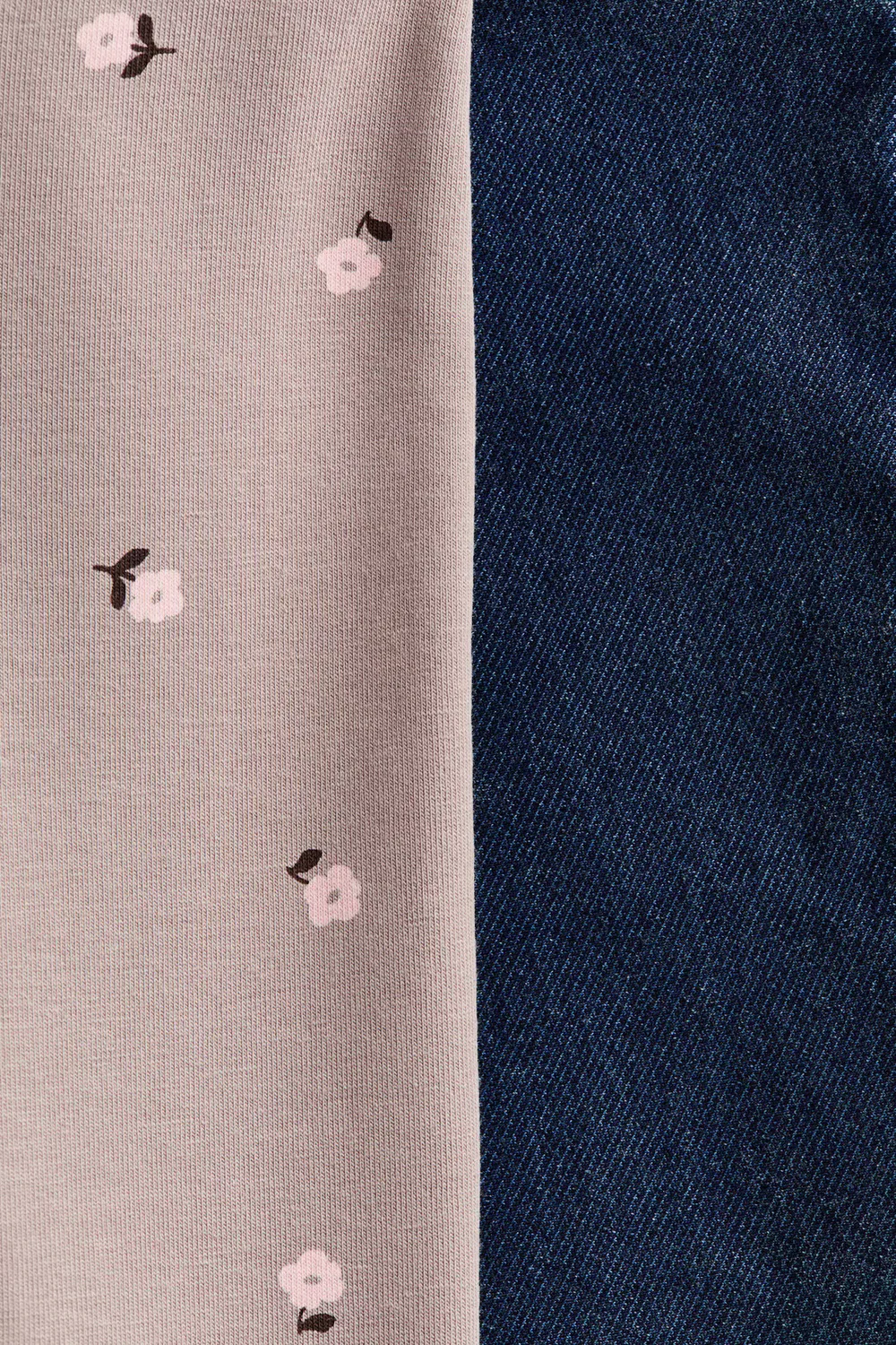 картинка Комплект из 2 джеггинсов H&M, Denimblau/Geblümt от магазина Одежда+