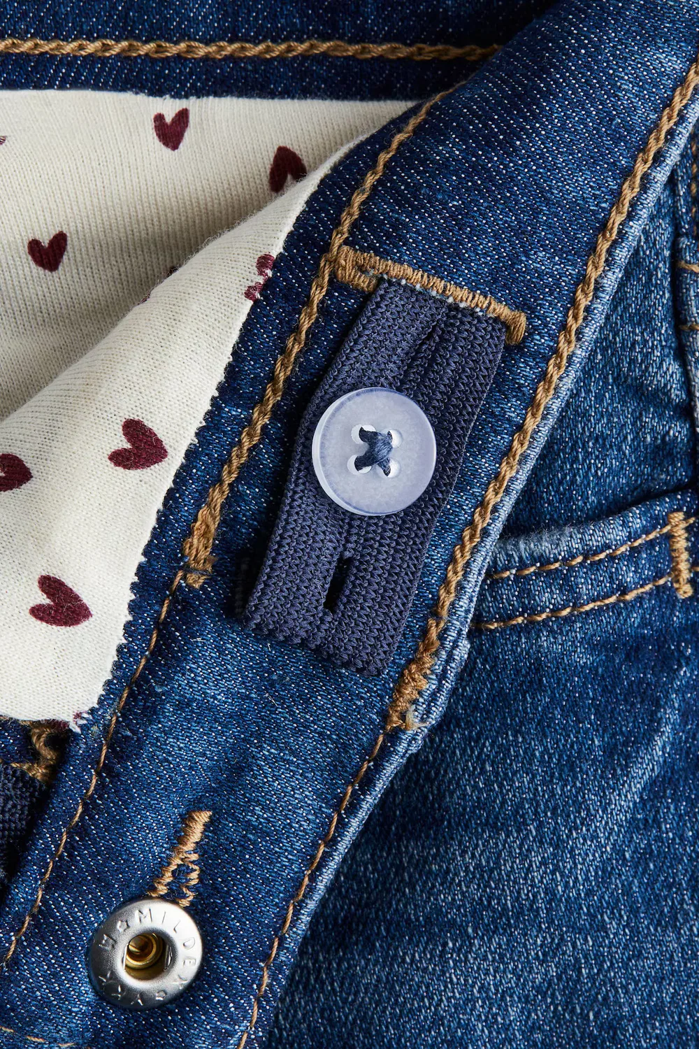 картинка Узкие джинсы на подкладке H&M, Denimblau/Herzen от магазина Одежда+