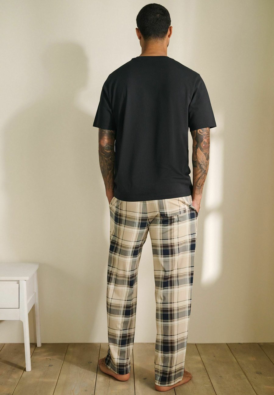 картинка Пижамный комплект Next SET STANDARD, Neutral Black Check/Black от магазина Одежда+