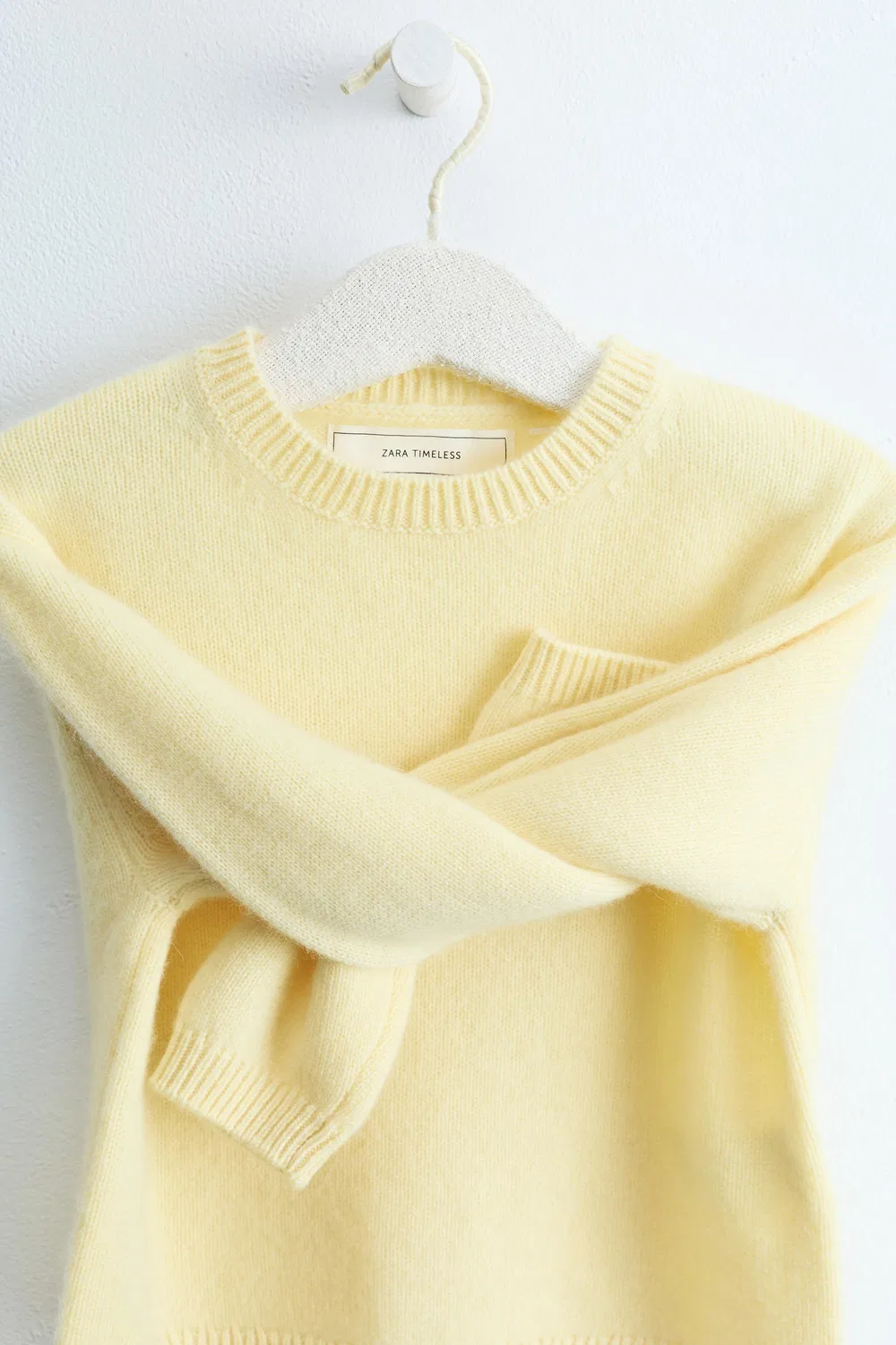 картинка ZARA TIMELESS - Свитер из 100% кашмира, Light yellow от магазина Одежда+