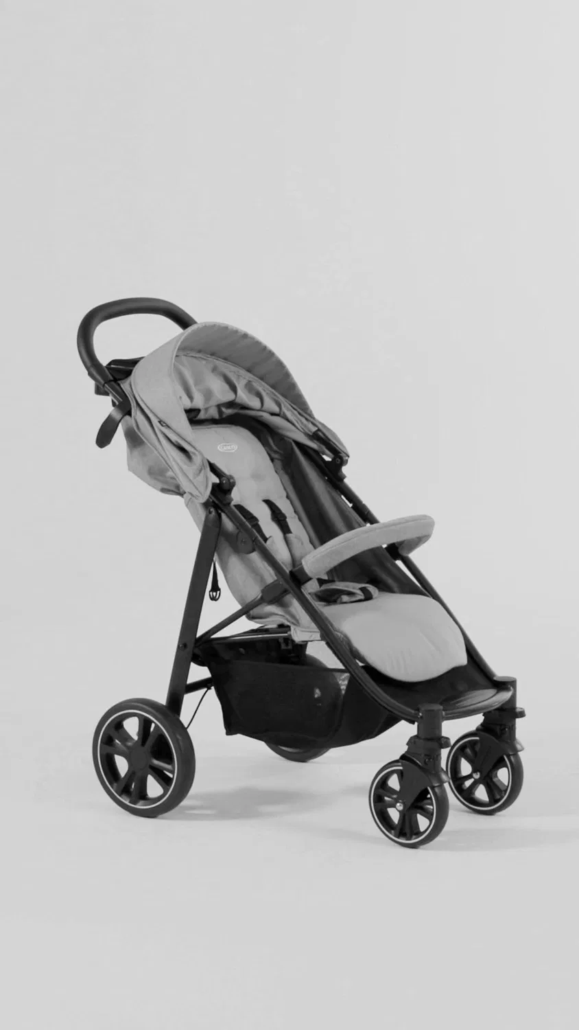 картинка Прогулочная коляска buggy eezefold dlx lunar Graco, серый от магазина Одежда+