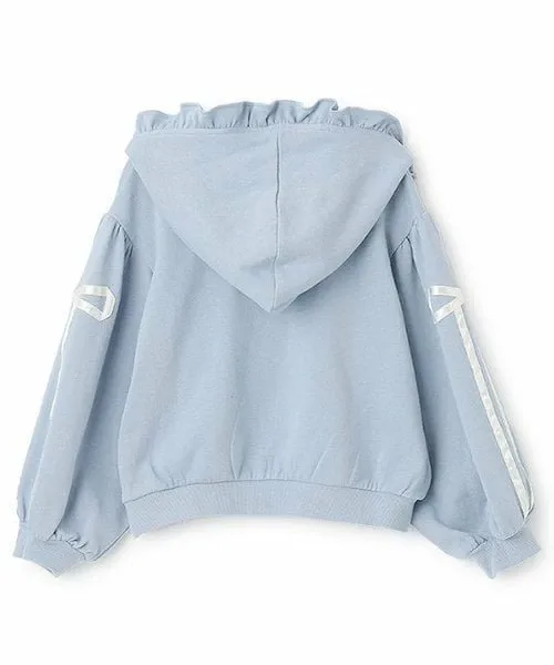 картинка Толстовка на молнии с отделкой лентами Lycee mine, Off white от магазина Одежда+