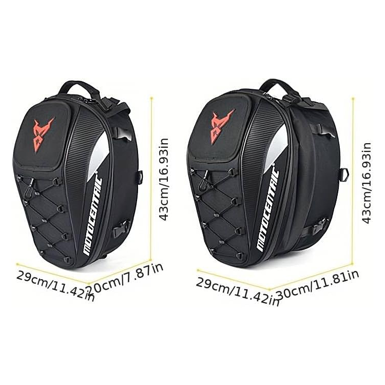 картинка Рюкзак Motocentric 25L-38L, черный/красный от магазина Одежда+