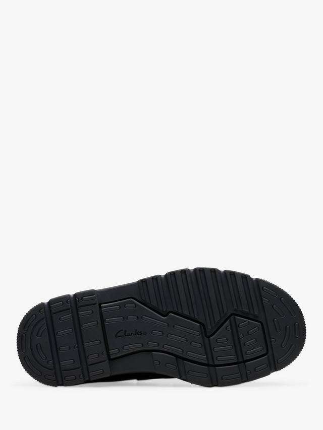 картинка Школьные ботинки Clarks Lorcam Loop Riptape, кожаные, черные от магазина Одежда+
