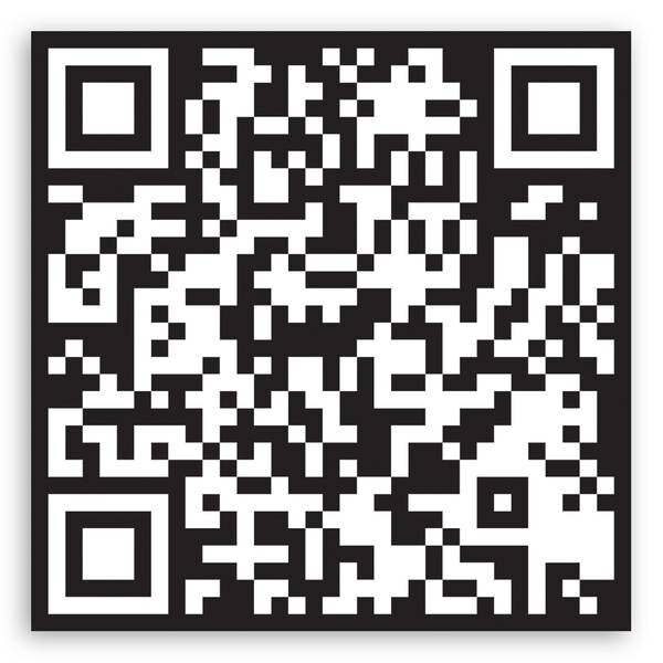 картинка Фреска Feeby QR-Zeichen Abstrakt Schwarz, черно-белый от магазина Одежда+