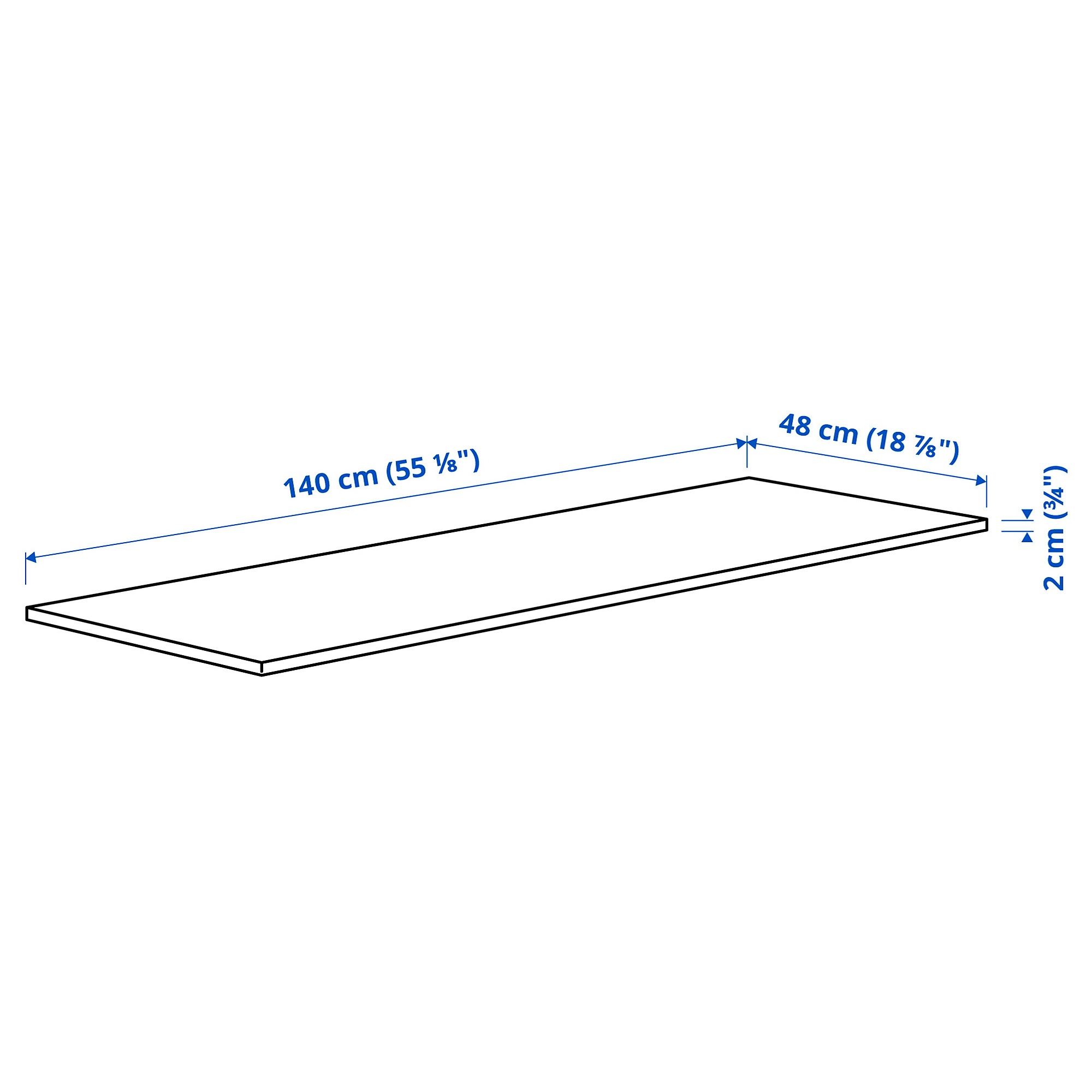 картинка Столешница IKEA MITTZON, 140x48x2 см, белый от магазина Одежда+
