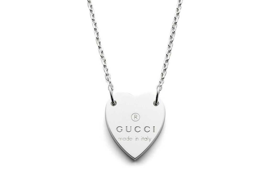 картинка GUCCI Серебряное колье с подвеской в виде сердца Trademark Heart от магазина Одежда+