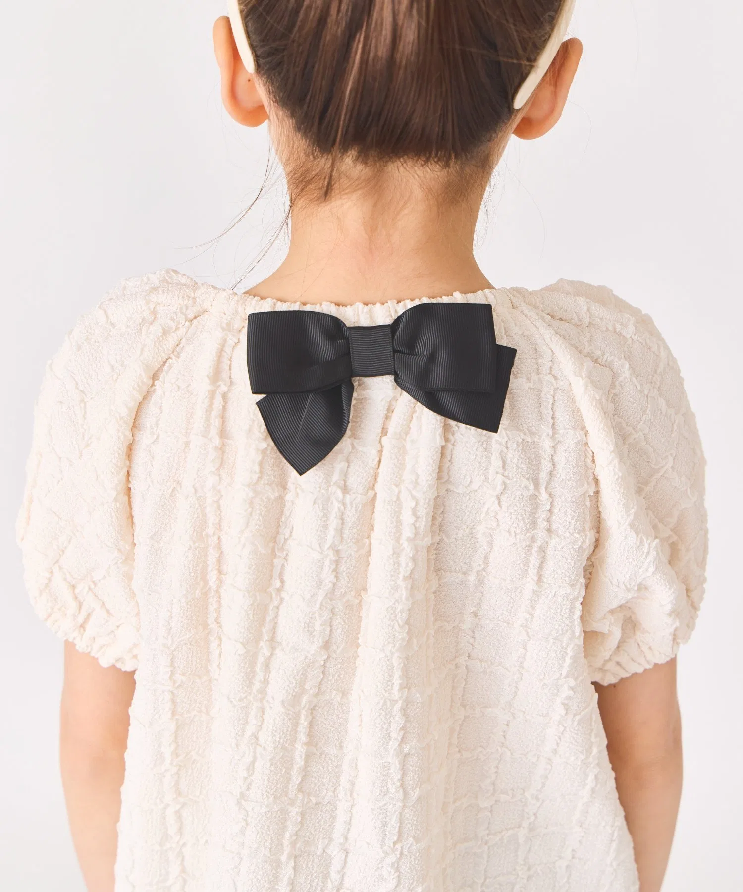 картинка Рубашка из жаккарда в клетку Ever Closet, cream от магазина Одежда+