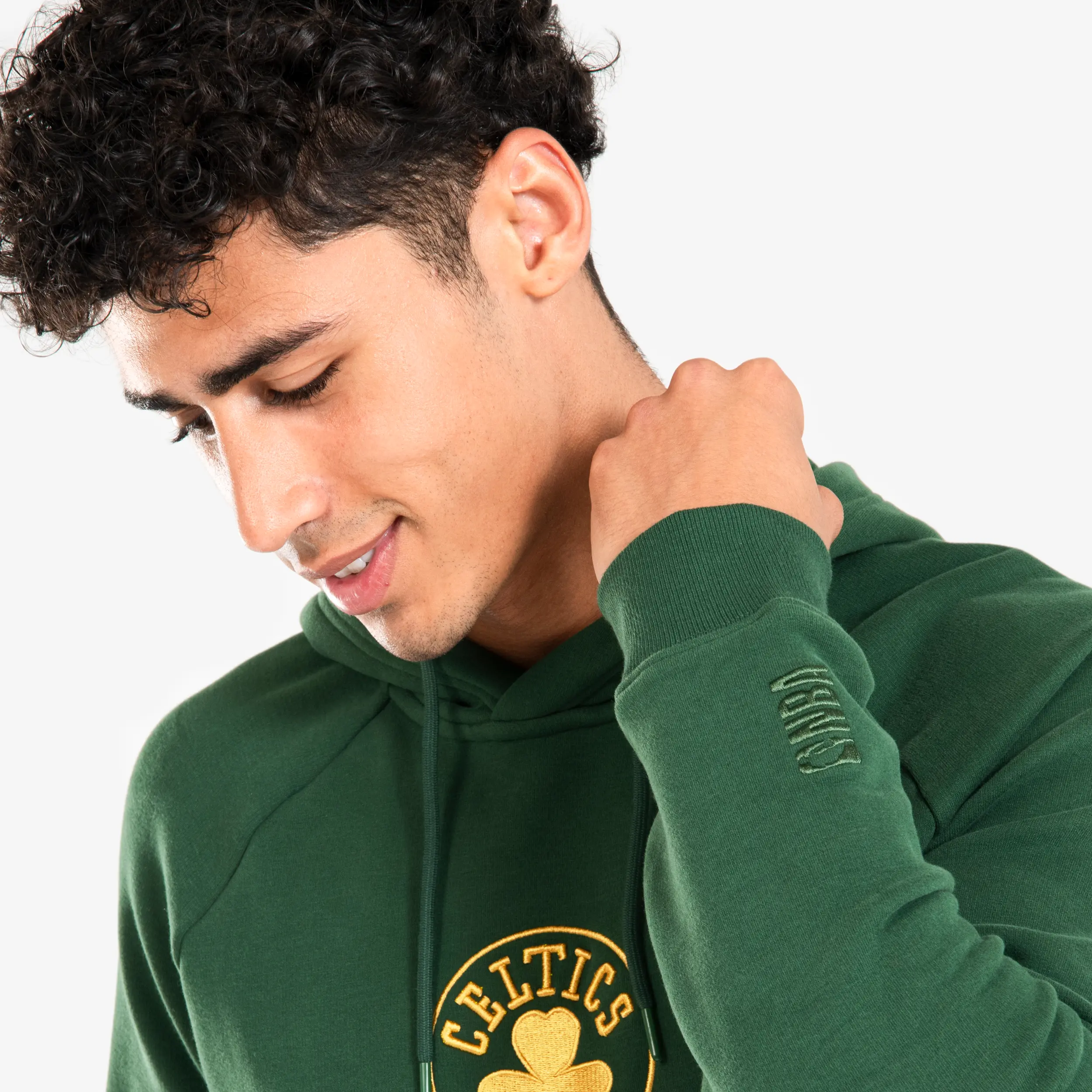 картинка Мужская толстовка с капюшоном Tarmak NBA 900 Boston Celtics зелёная от магазина Одежда+