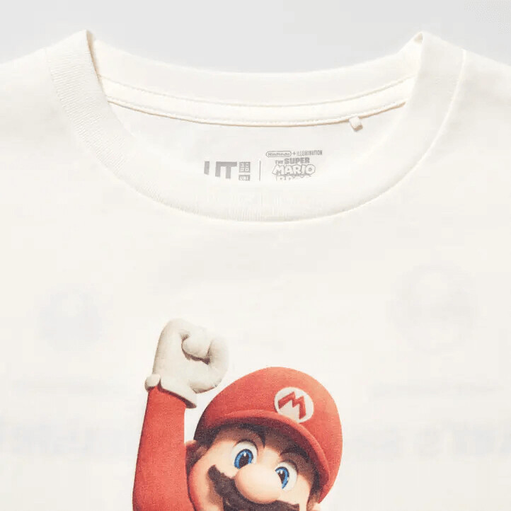 картинка Футболка Uniqlo UT Super Mario Bros. Movie, белый от магазина Одежда+