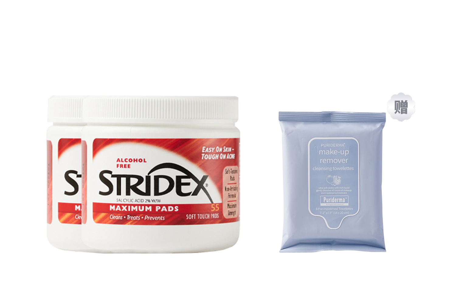 картинка Ватные диски Stridex с салициловой кислотой для лица от магазина Одежда+