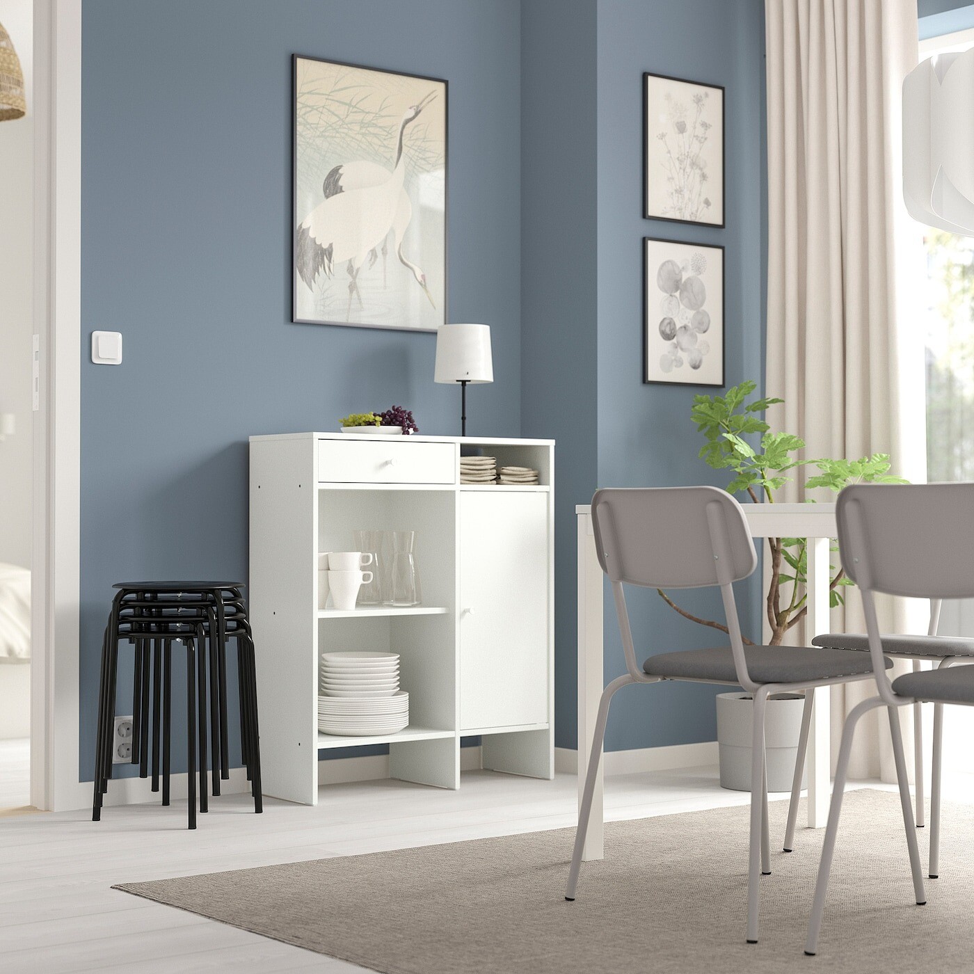 картинка Комод Ikea Baggebo, 78х92 см, белый от магазина Одежда+