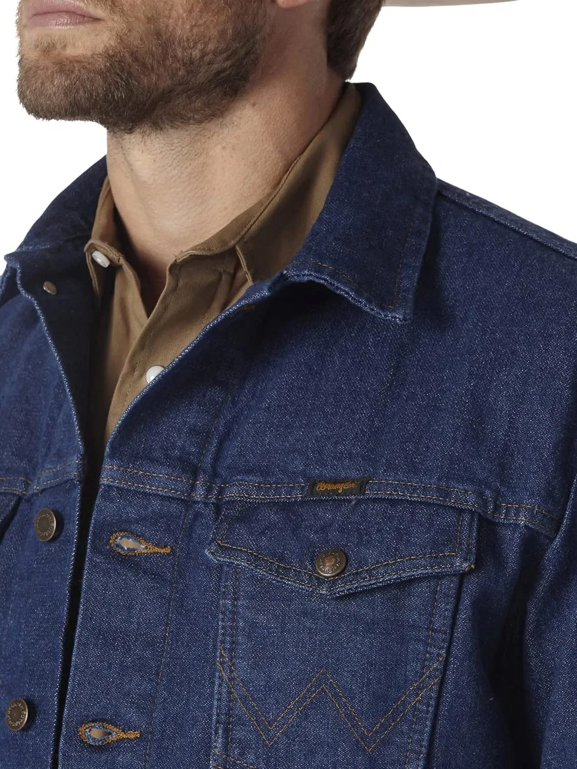 картинка Мужская джинсовая куртка Wrangler в ковбойском стиле без подкладки от магазина Одежда+