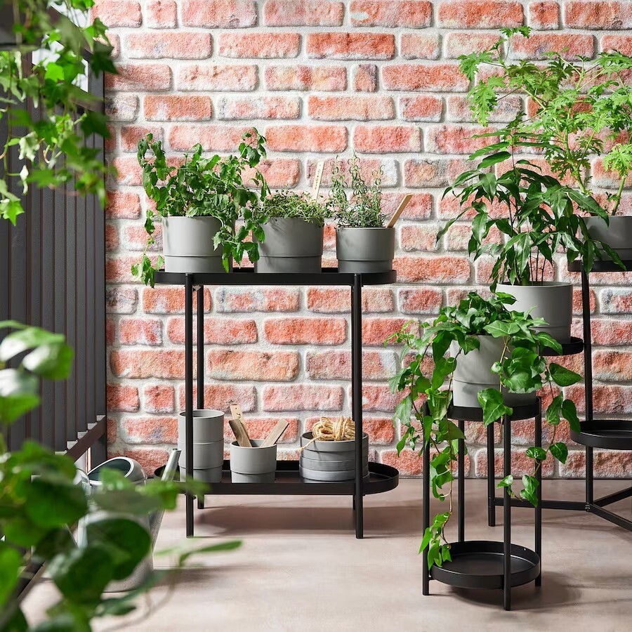 картинка Подставка для растений Ikea Olivblad, 56 см, черный от магазина Одежда+