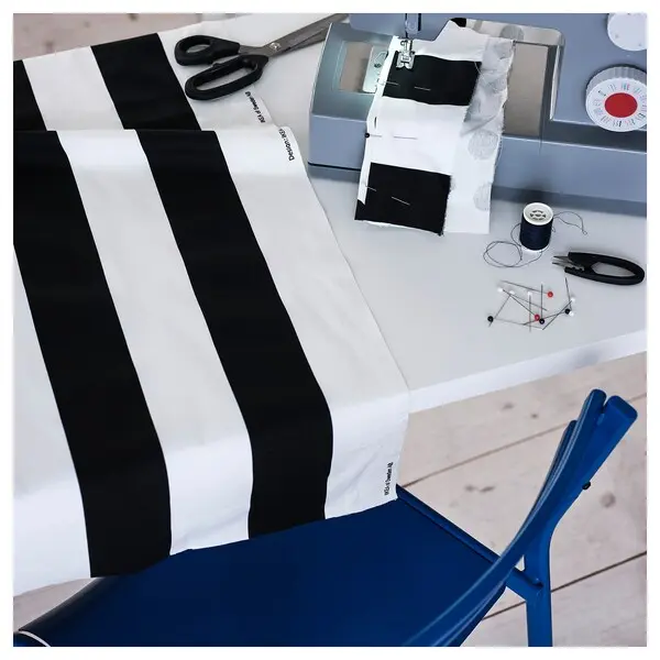 картинка Ткань Ikea Vargtorel, 150х300 см, черный/белый от магазина Одежда+