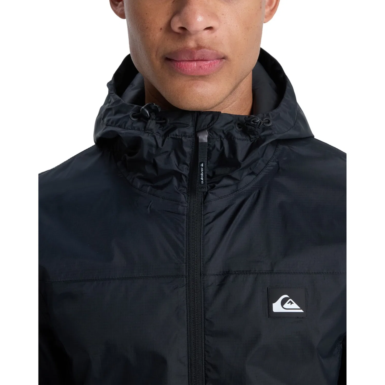 картинка Мужская дождевая куртка с капюшоном Overcast 3K Tape Quiksilver, Black от магазина Одежда+
