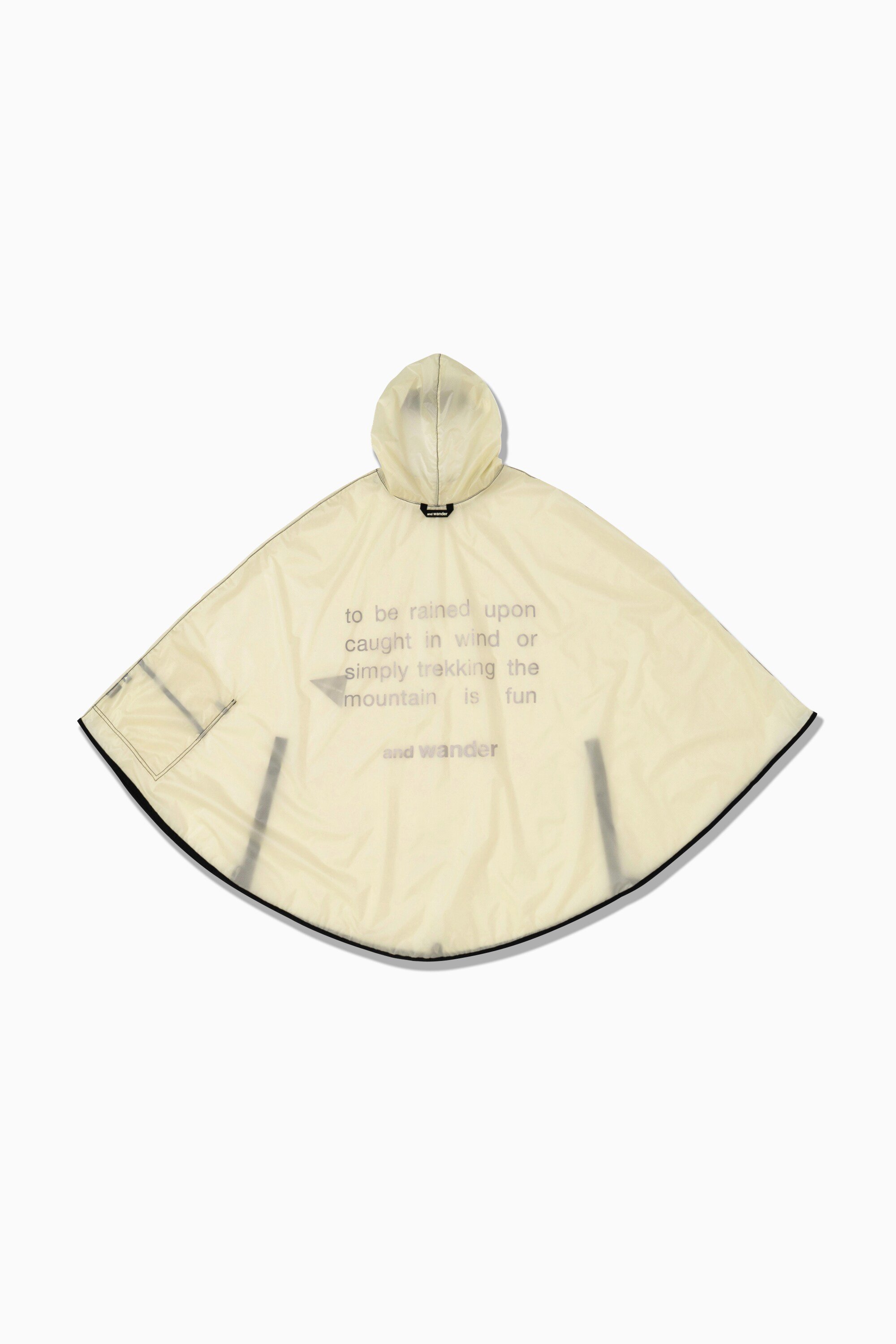 картинка Сил пончо And Wander, Off-white 1 от магазина Одежда+