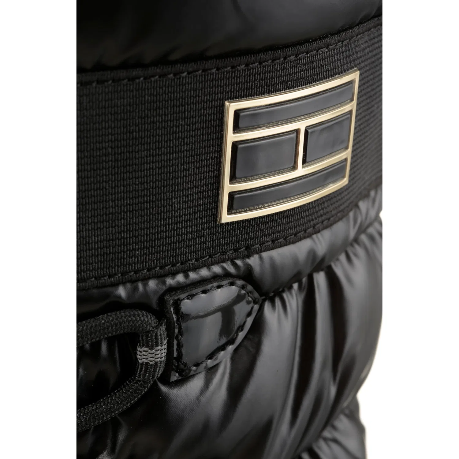 картинка Женские зимние дутики со шнуровкой Tommy Hilfiger, Black от магазина Одежда+