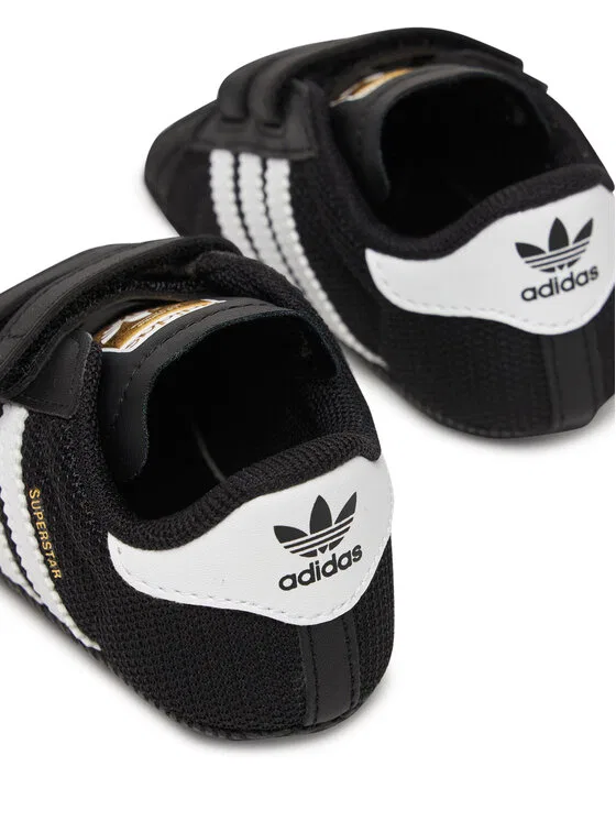 картинка Кроссовки Superstar Crib Adidas, черный от магазина Одежда+