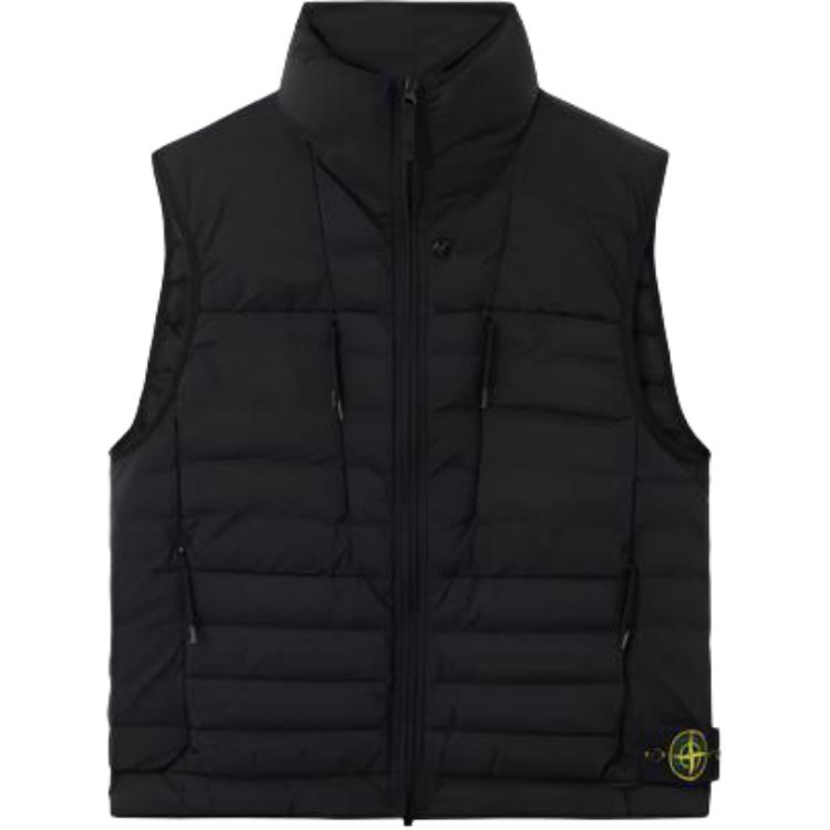 картинка Стеганая жилетка Stone Island, черный от магазина Одежда+