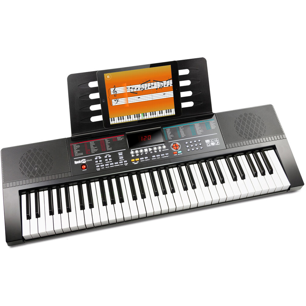 картинка RockJam RJ640 61-Key Portable Keyboard RJ640-G от магазина Одежда+