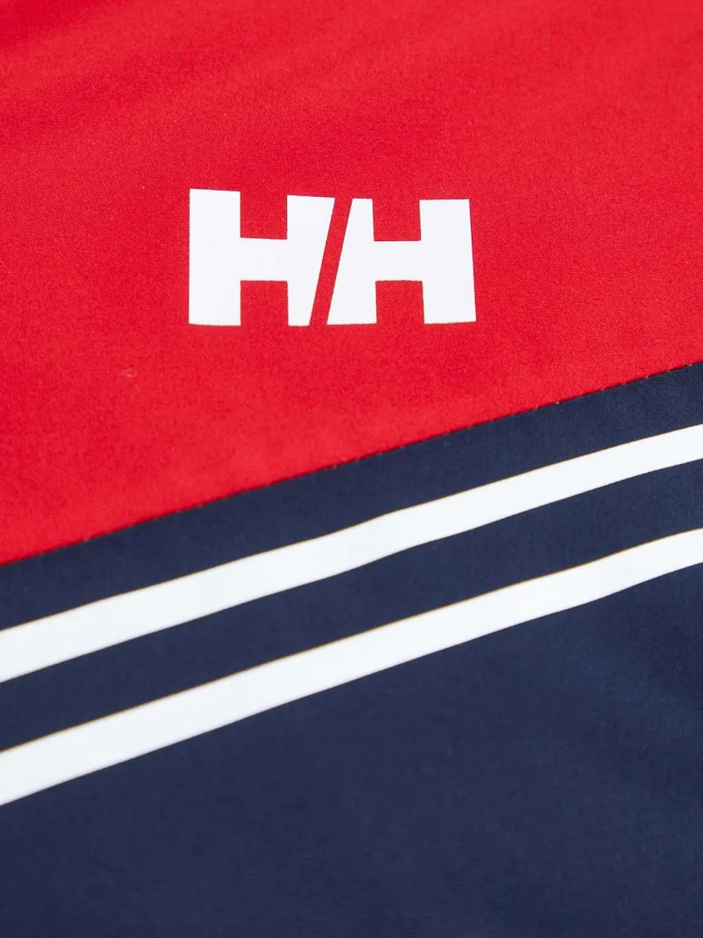 картинка Полосатая лыжная куртка с капюшоном Helly Hansen, синий от магазина Одежда+