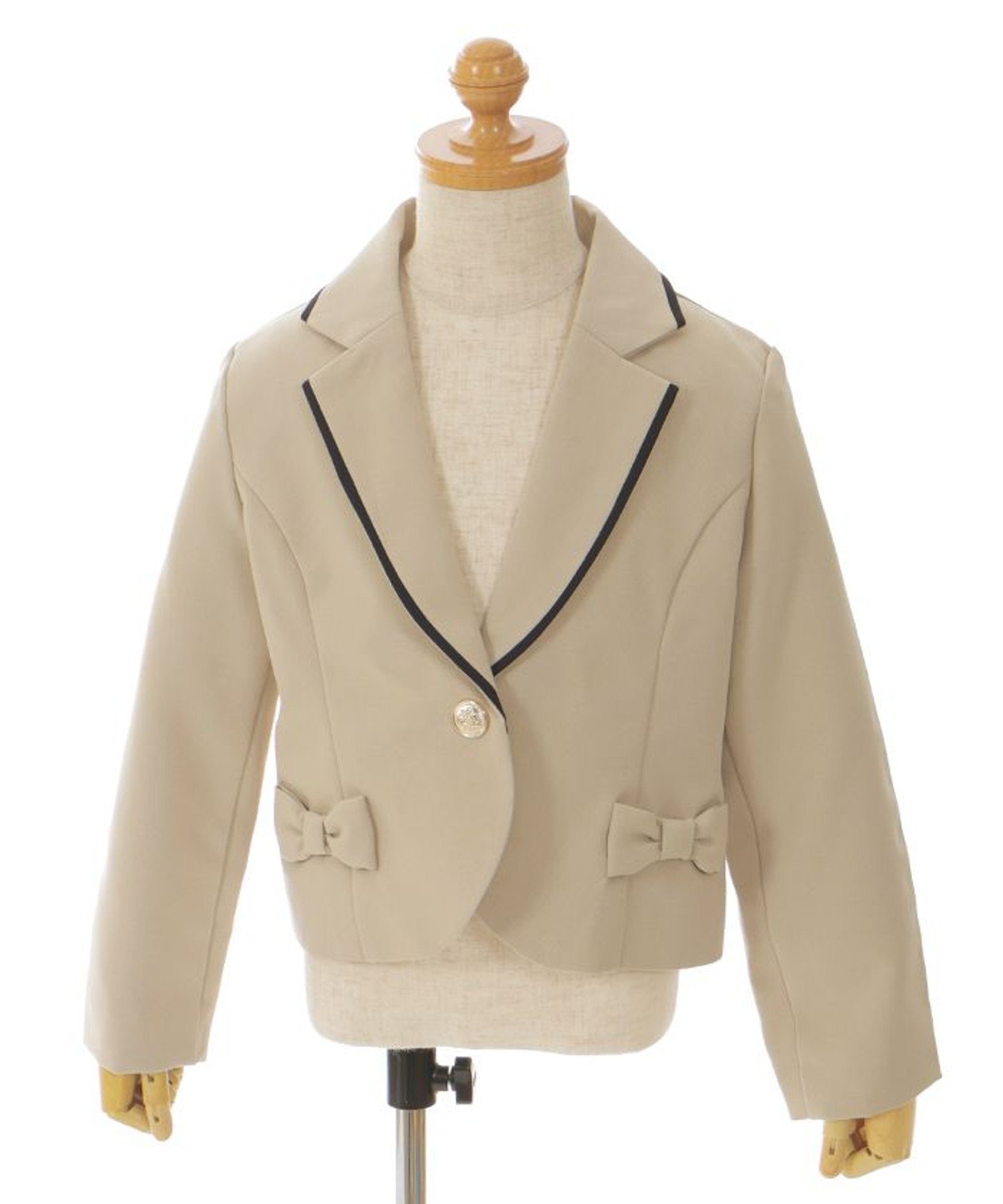 картинка Приталенный жакет, подобранный по цветовой гамме Axes femme kids, Beige от магазина Одежда+
