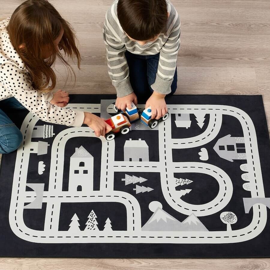 картинка Ковер Ikea Markkrypare, 74х100 см, темно-серый от магазина Одежда+