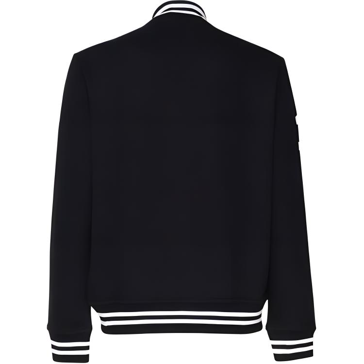 картинка Вышитая пони бейсбольная куртка Ralph Lauren, черная от магазина Одежда+