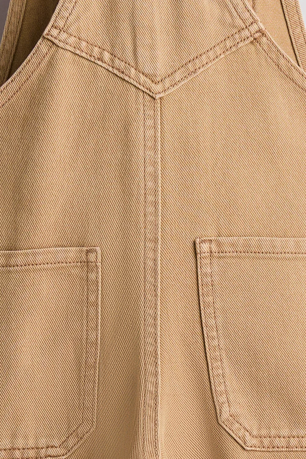 картинка Комбинезоны из хлопчатобумажной саржи H&M, Dunkelbeige от магазина Одежда+