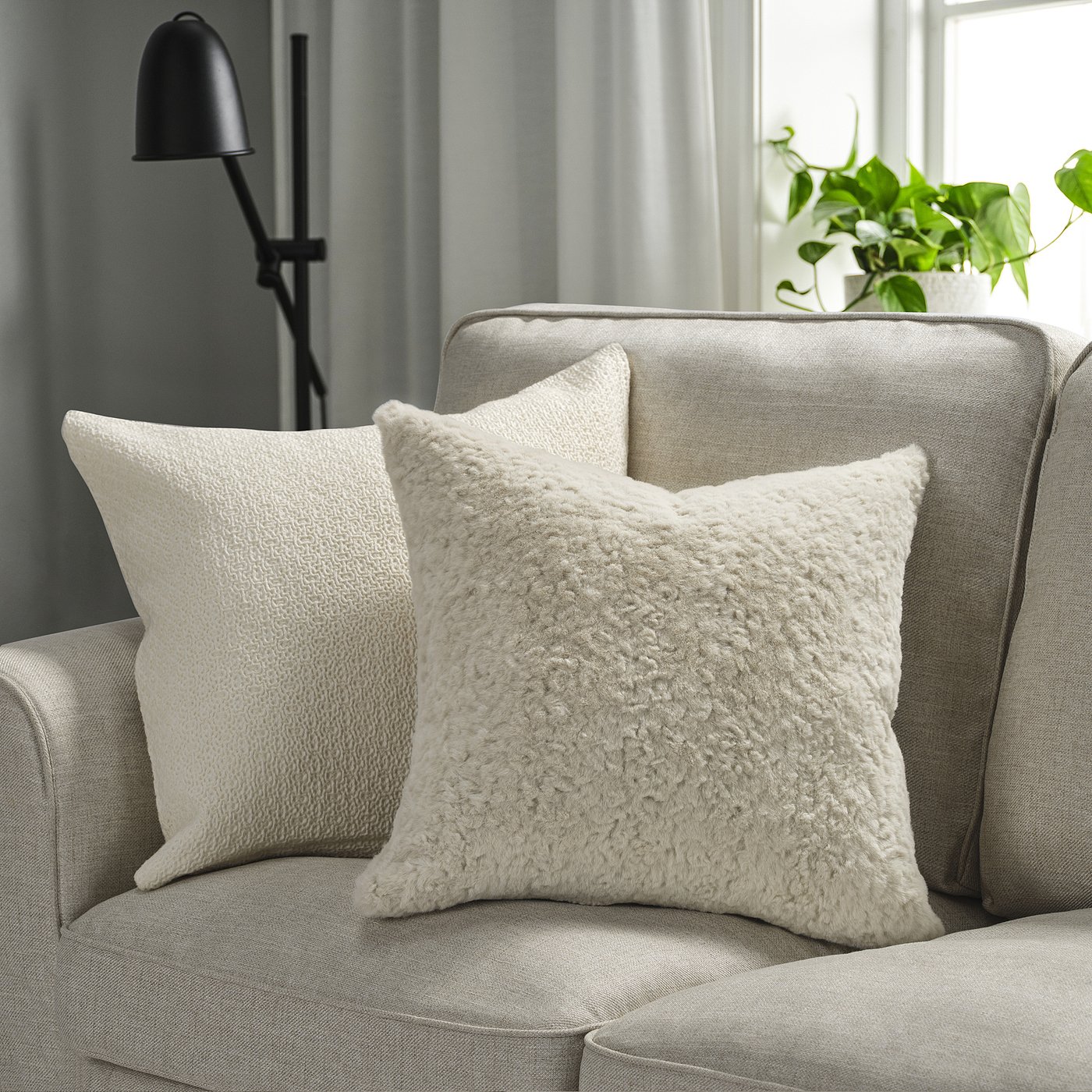 картинка Наволочка, бежевая, 48х48 см Nätnäva IKEA от магазина Одежда+