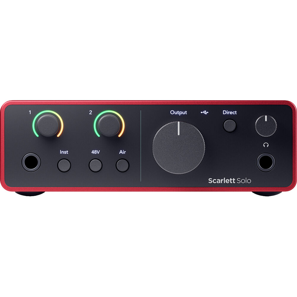 картинка Аудиоинтерфейс Focusrite Scarlett Solo USB-C (4-го поколения) от магазина Одежда+