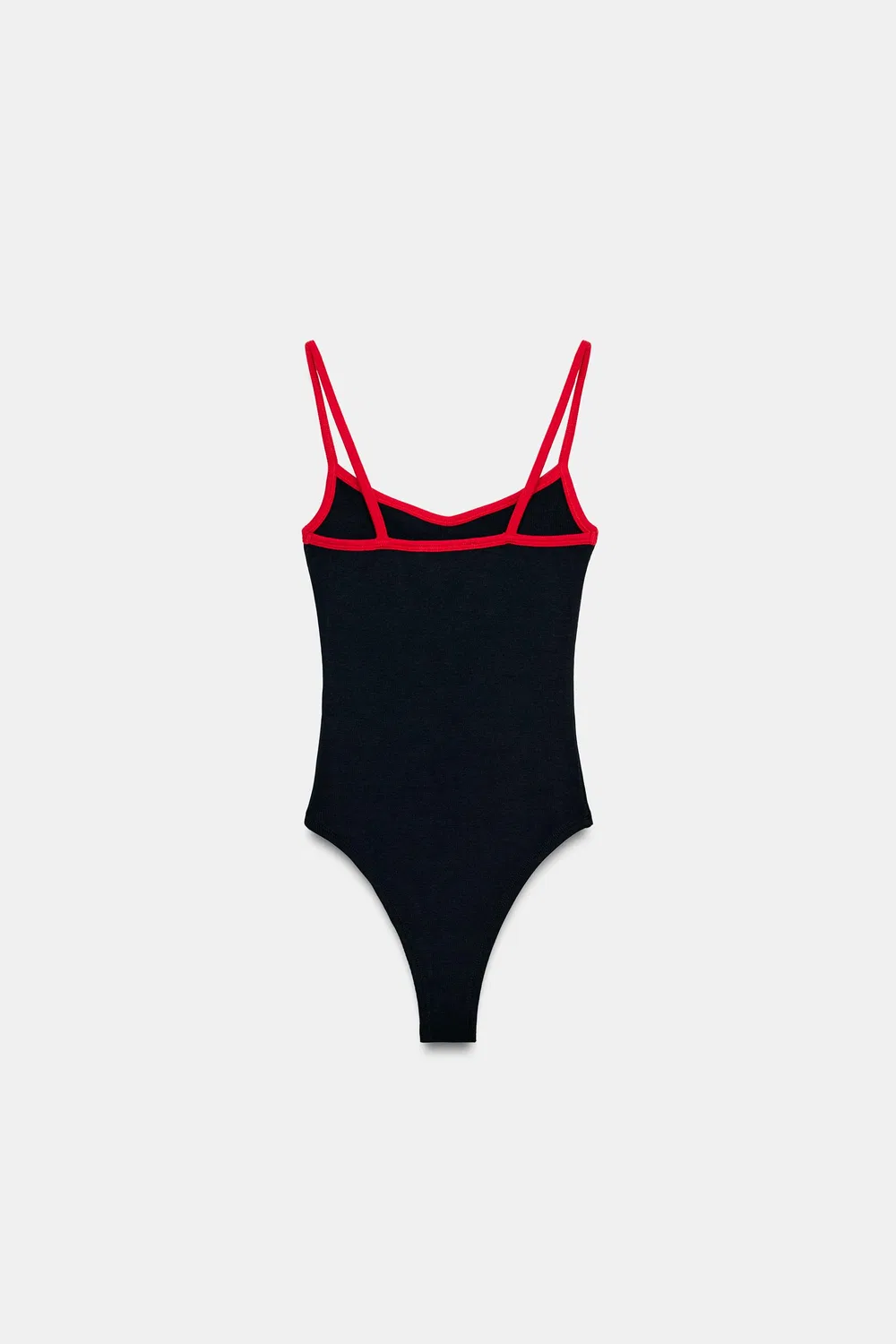 картинка Боди с контрастной окантовкой ZARA, Red/Navy от магазина Одежда+
