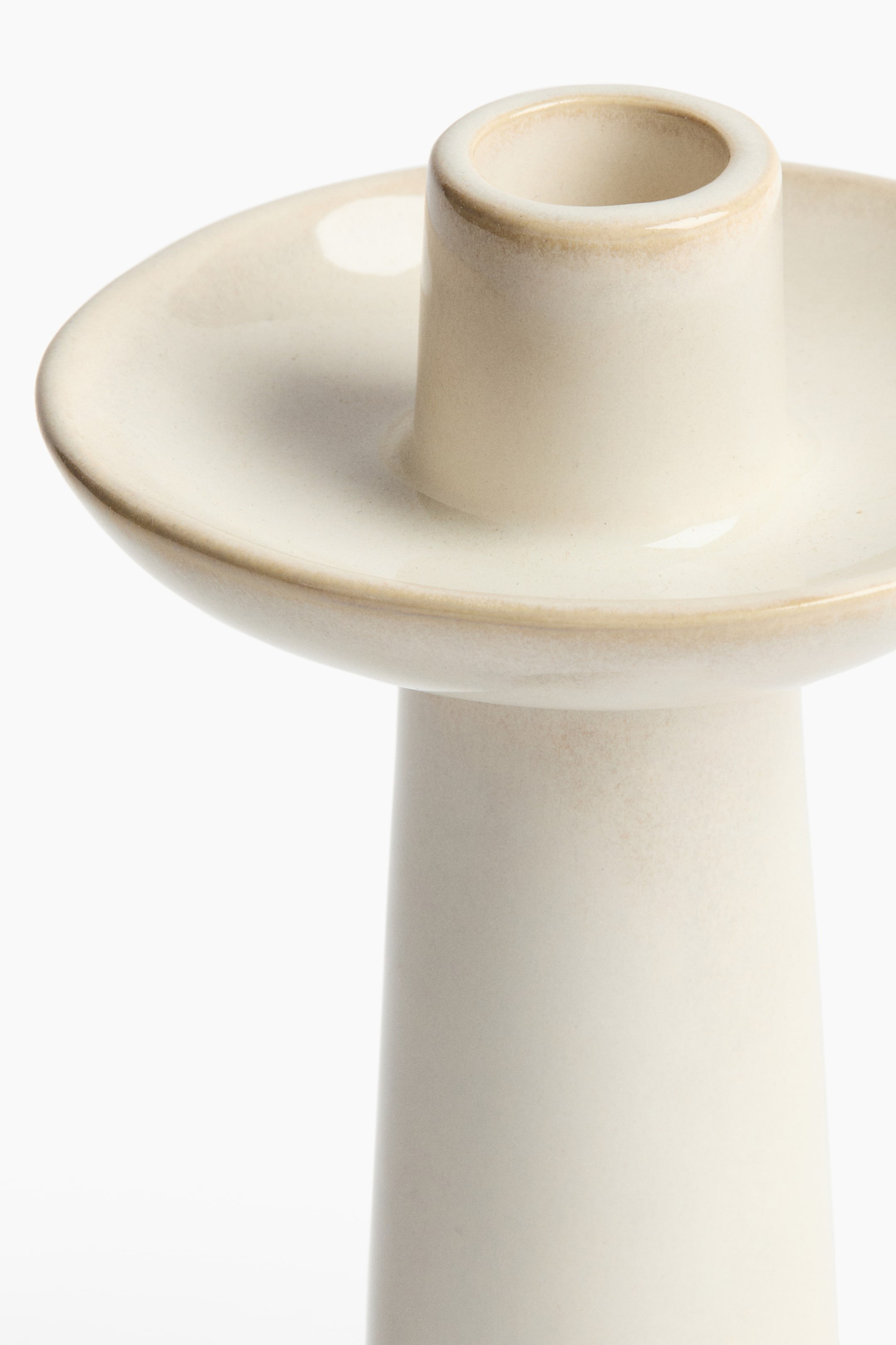 картинка Подсвечник H&M High Made Of Stoneware, кремовый от магазина Одежда+