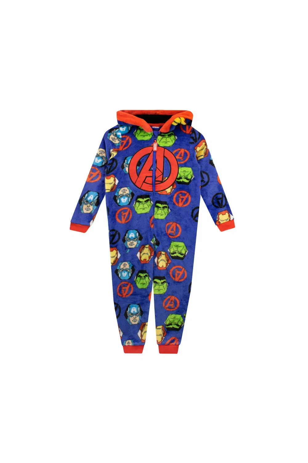 картинка Пижама-слип Marvel Avengers Onesie из флиса, синий от магазина Одежда+