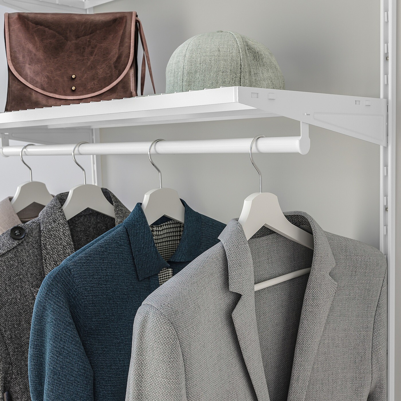 картинка Системе хранения Ikea Boaxel, 82x40x201 см, белый от магазина Одежда+