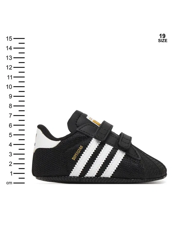 картинка Кроссовки Superstar Crib Adidas, черный от магазина Одежда+