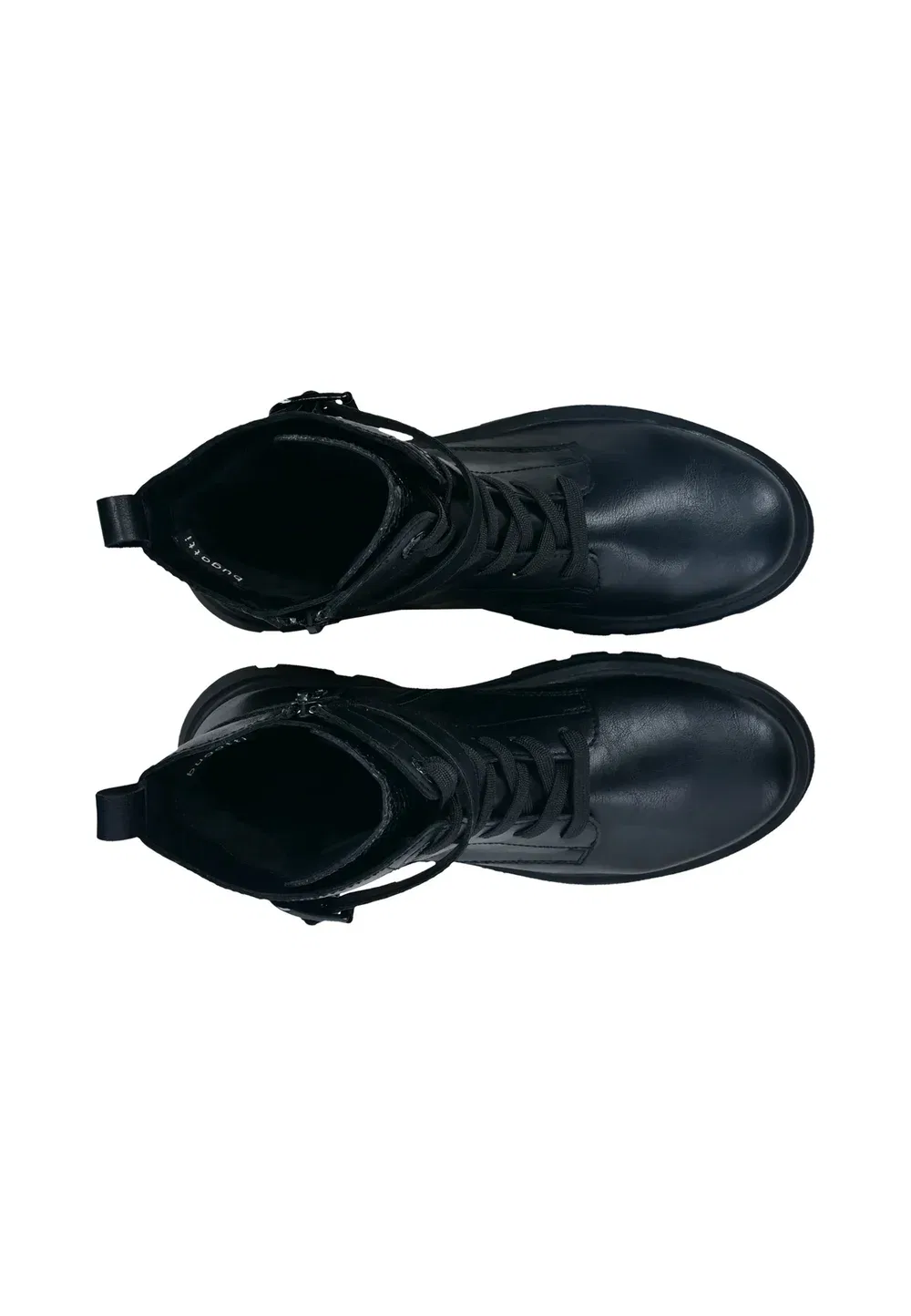 картинка Schnürstiefel - ковбойские/байкерские ботильоны Bugatti, Schwarz от магазина Одежда+