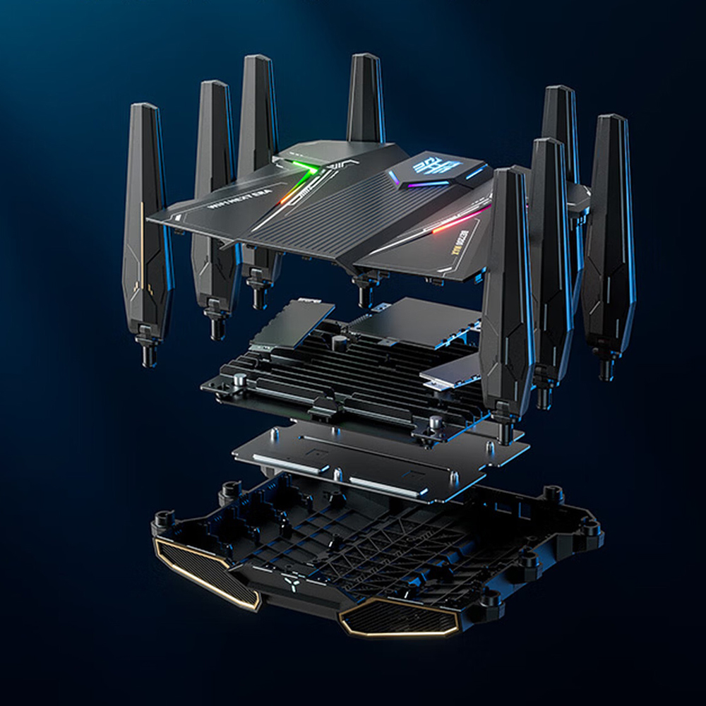 картинка Wi-Fi роутер ZTE WenTian BE7200 MAX, черный от магазина Одежда+