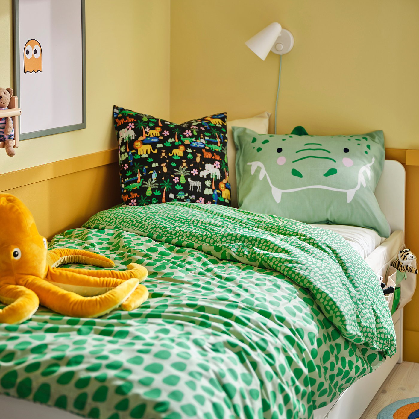 картинка Наволочка, разноцветная/джунгли, 50х50 см Natthäger IKEA от магазина Одежда+