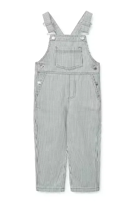 картинка Джинсы с завышенной талией Delani Stripe Denim Dungarees Liewood, синий от магазина Одежда+