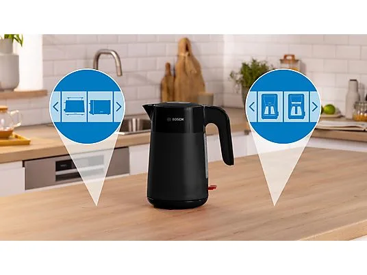 картинка Чайник Bosch TWK2M163, черный от магазина Одежда+