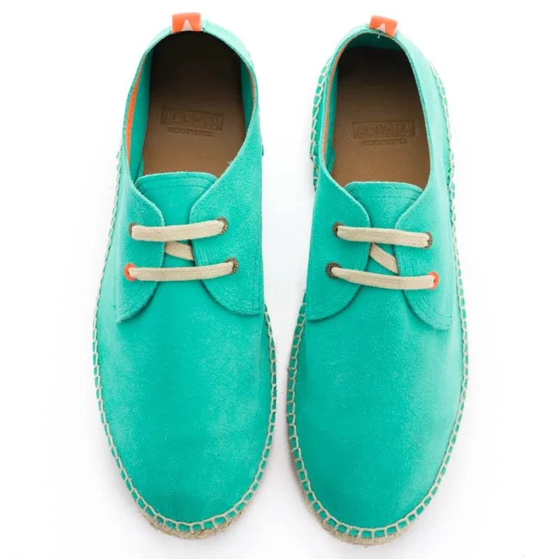 картинка Мужские эспадрильи с кожаным верхом Blucher ABARCA, Turquoise от магазина Одежда+