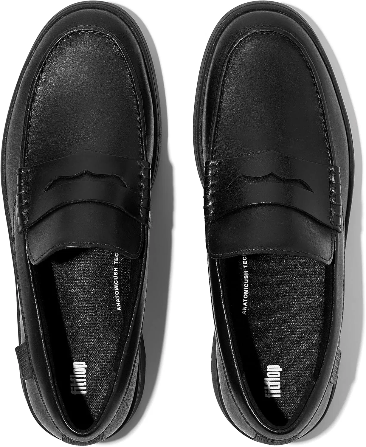 картинка Мужские кожаные лоферы Fitflop Rally, Black от магазина Одежда+