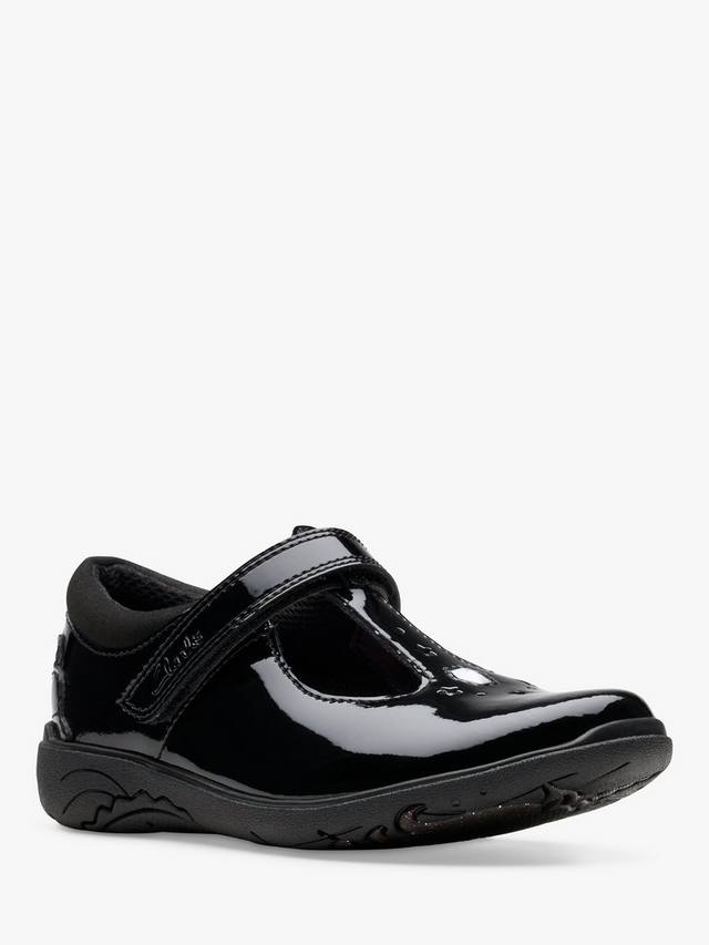 картинка Школьные туфли Clarks Relda Gem, лакированные, черные от магазина Одежда+