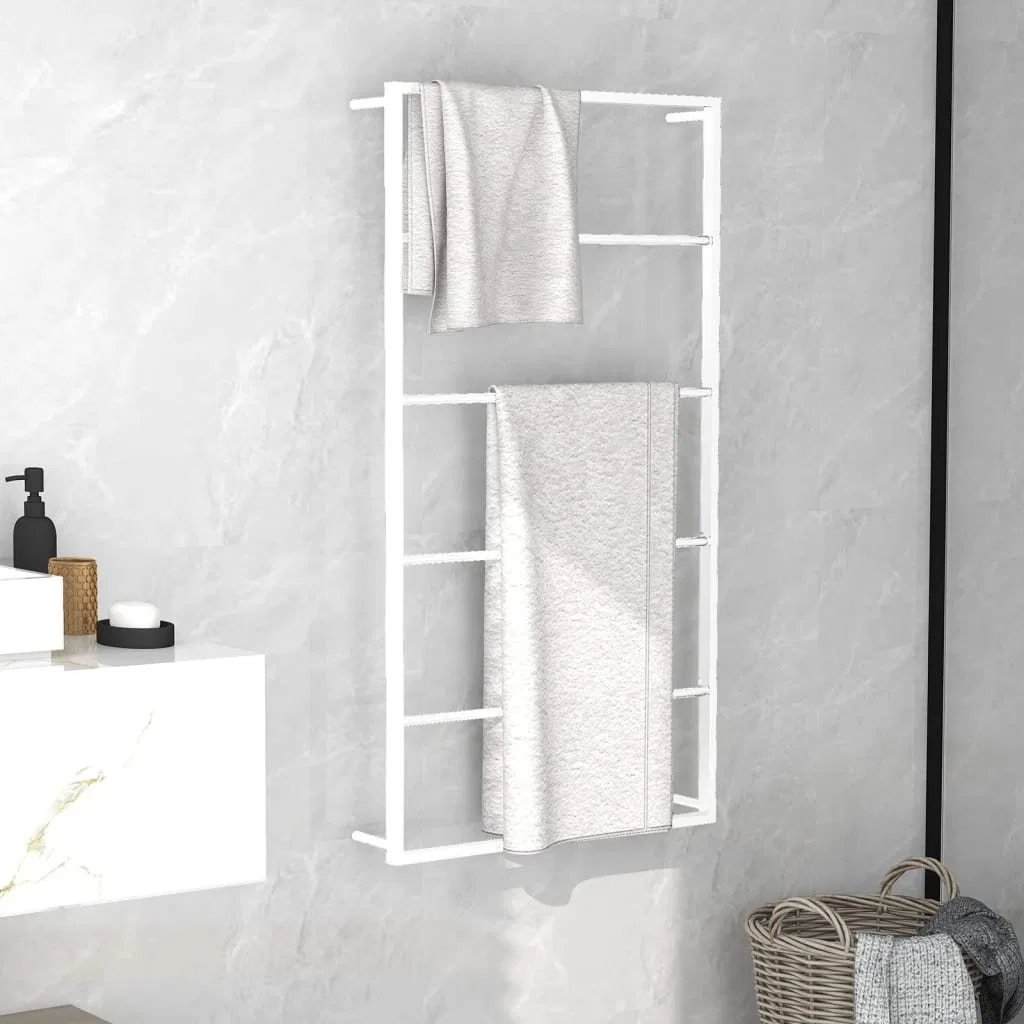 картинка Вешалка для полотенец, 60x10x116 см, стальная, vidaXL, Стальной от магазина Одежда+